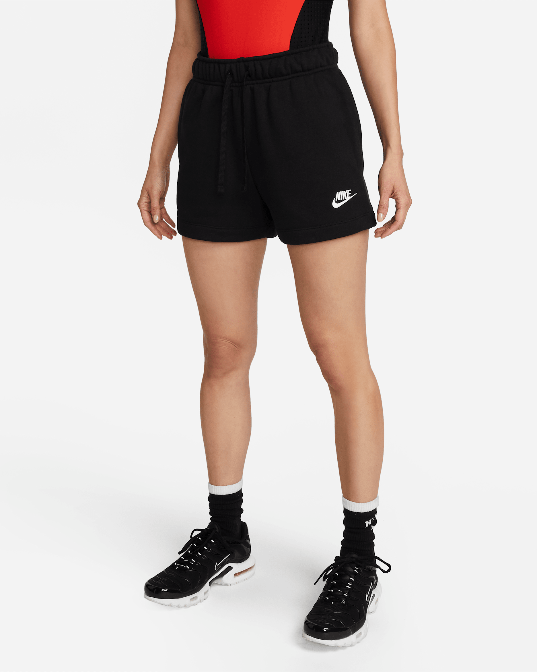 (取寄) ナイキ レディース スポーツウェア クラブ フリース ミッドライズ ショーツ Nike women Sportswear Club Fleece Mid-rise Shorts Birch Heather/Black NIKE公式】ナイキ スポーツウェア クラブ フリース ウィメンズ ミッド